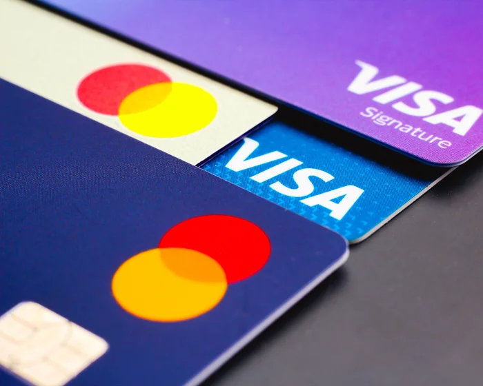 Visa and Mastercard payment cards