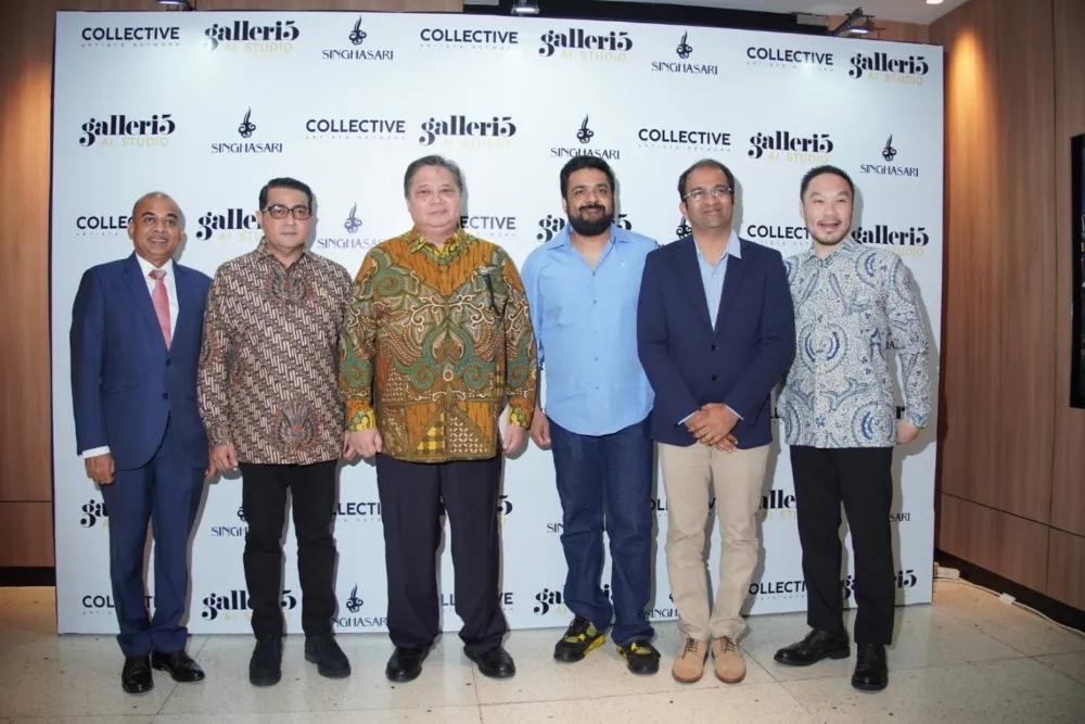Concept illustration of AI-assisted filmmaking inspired by Indonesian mythology