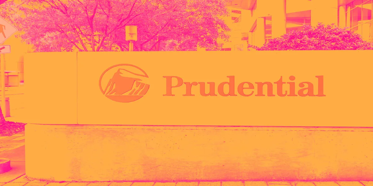 Illustration of stock-market performance accompanying coverage of Prudential shares