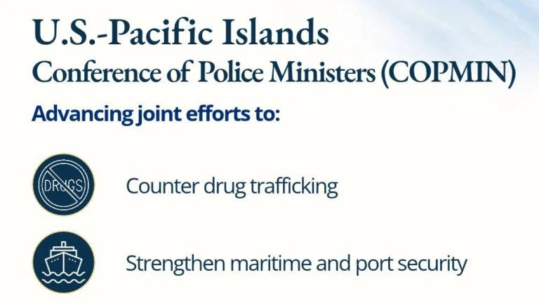 Illustration of cryptocurrency transaction tracing across the Pacific Islands