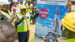 Gas processing infrastructure at the Mnazi Bay onshore licence in Mtwara Region, southern Tanzania
