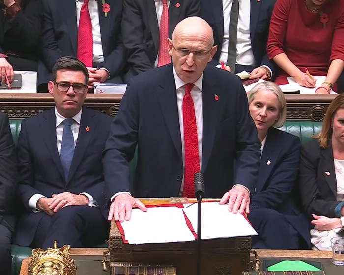 John Healey delivering the 2026 budget in the House of Commons