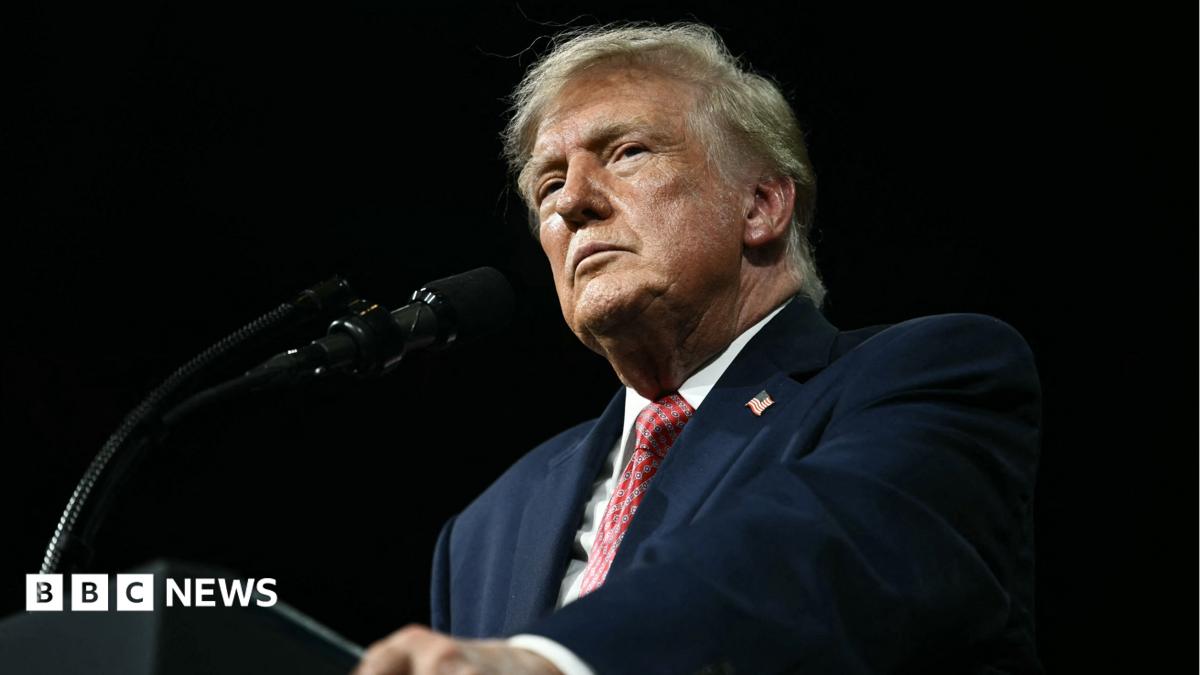Donald Trump, whose lawsuit against the BBC concerns an edited Panorama documentary