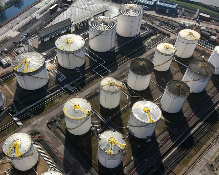 Gas storage infrastructure illustrating Europe's winter energy supply concerns