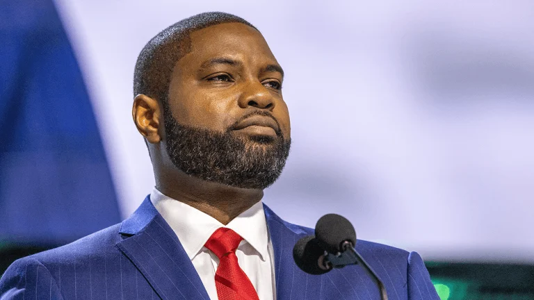 Florida Representative and gubernatorial candidate Byron Donalds speaking on economic and cryptocurrency policy.