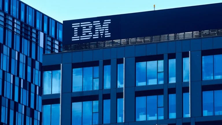 Digital representation of tokenized stock certificates on a blockchain network with corporate logos overlaid
