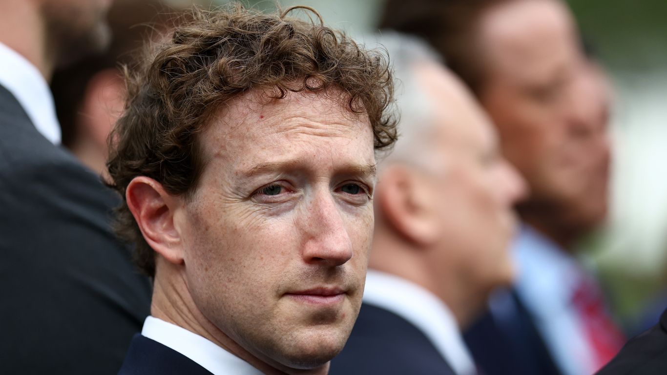 Meta CEO Mark Zuckerberg at the White House on September 29, 2026
