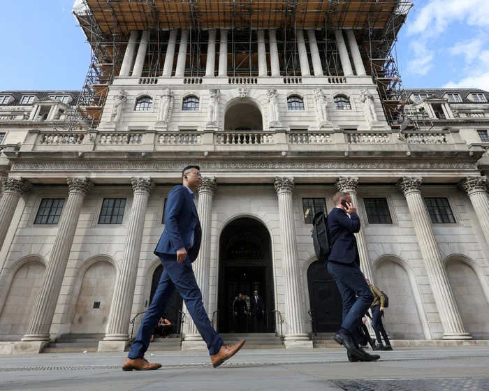The Bank of England building in London