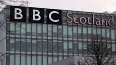 BBC Scotland headquarters at Pacific Quay in Glasgow