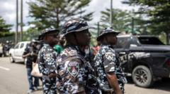 File photograph of Nigerian police officers