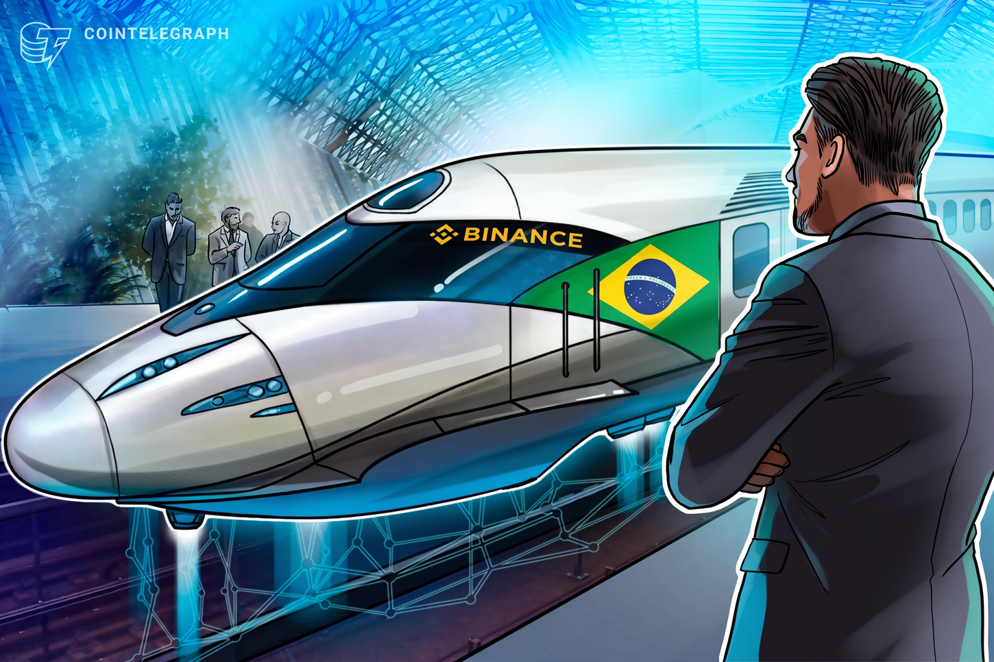 Binance branding alongside the Brazilian flag