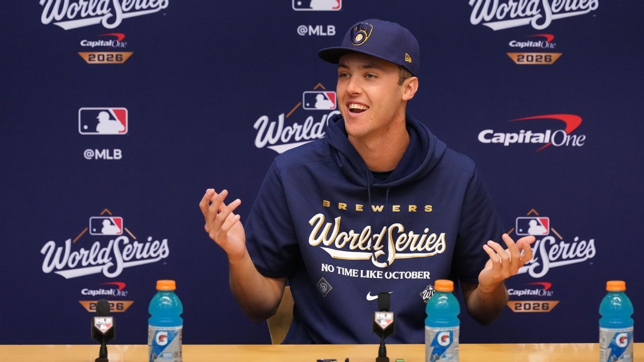 Milwaukee Brewers pitcher Jacob Misiorowski delivers a pitch from the mound.