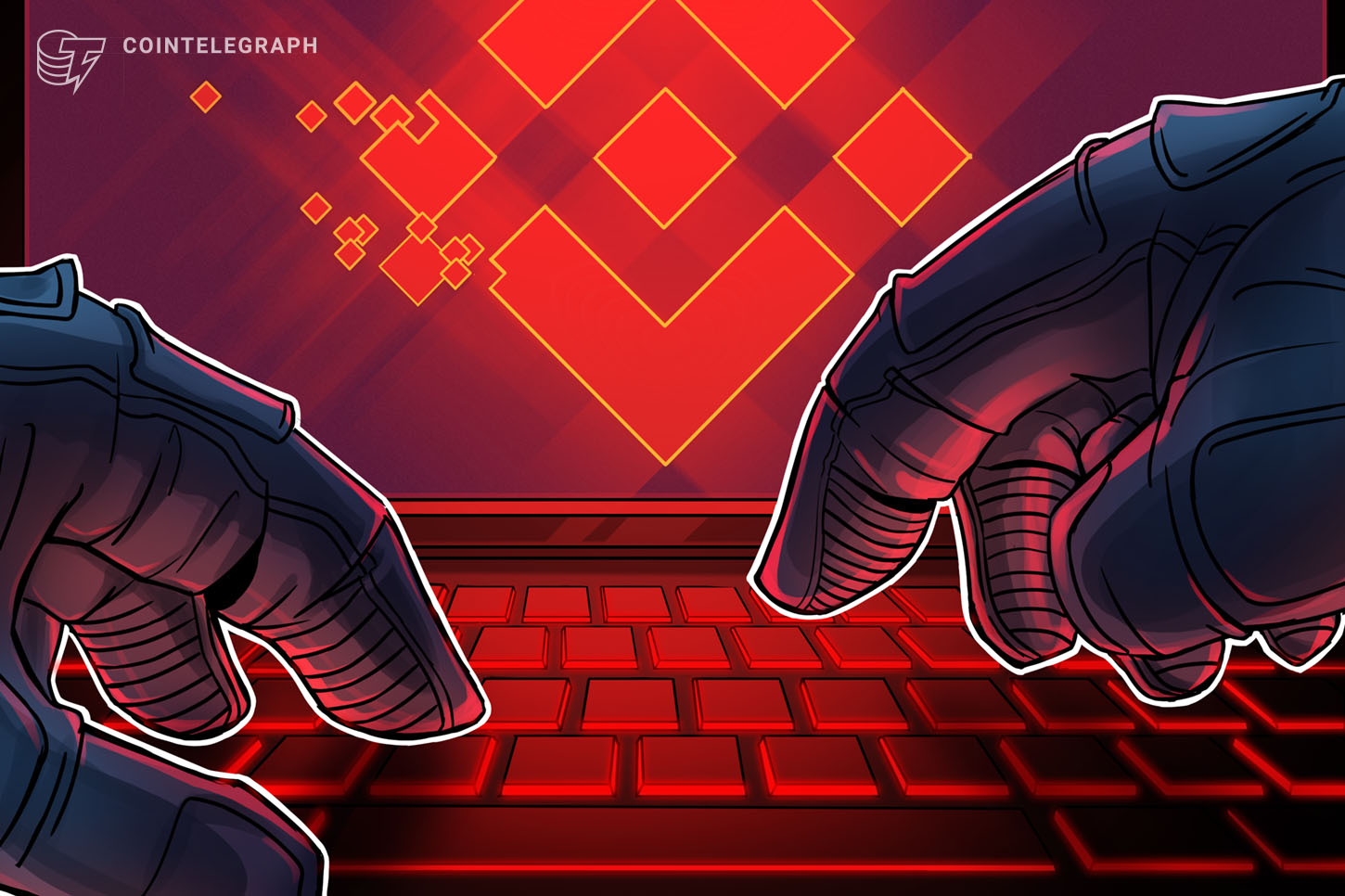 Illustration of blockchain network nodes and Ethereum digital tokens representing wallet security analysis.