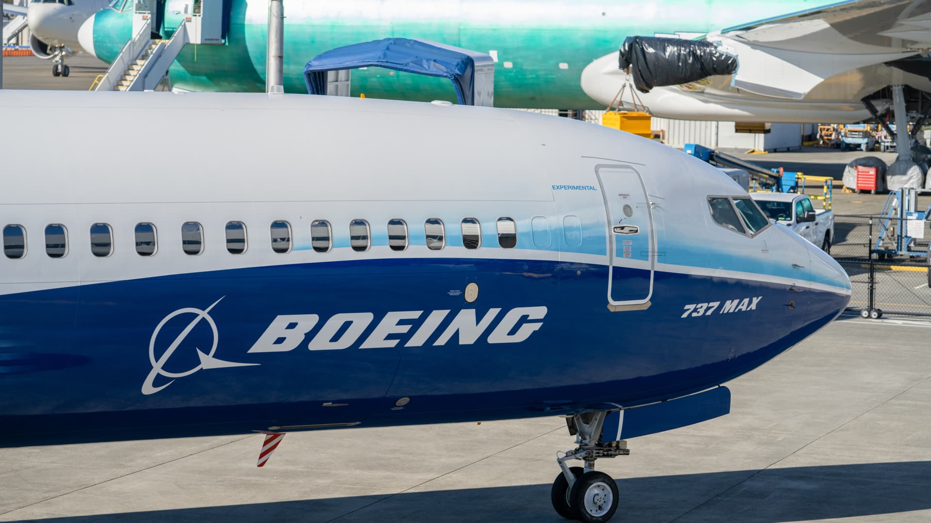 Boeing logo accompanying coverage of the company’s cash-flow outlook