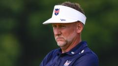 Ian Poulter during a LIV Golf tournament event.