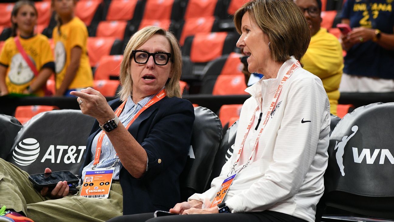 Indiana Fever leadership transition graphic following front office changes.