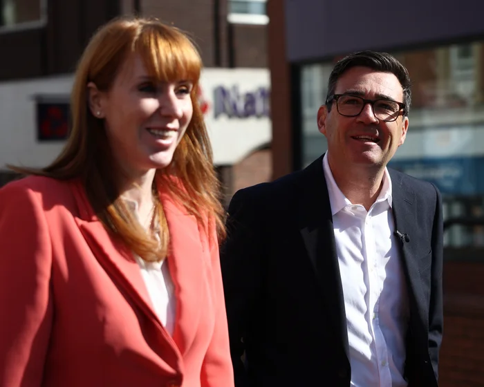 Angela Rayner and Andy Burnham pictured together