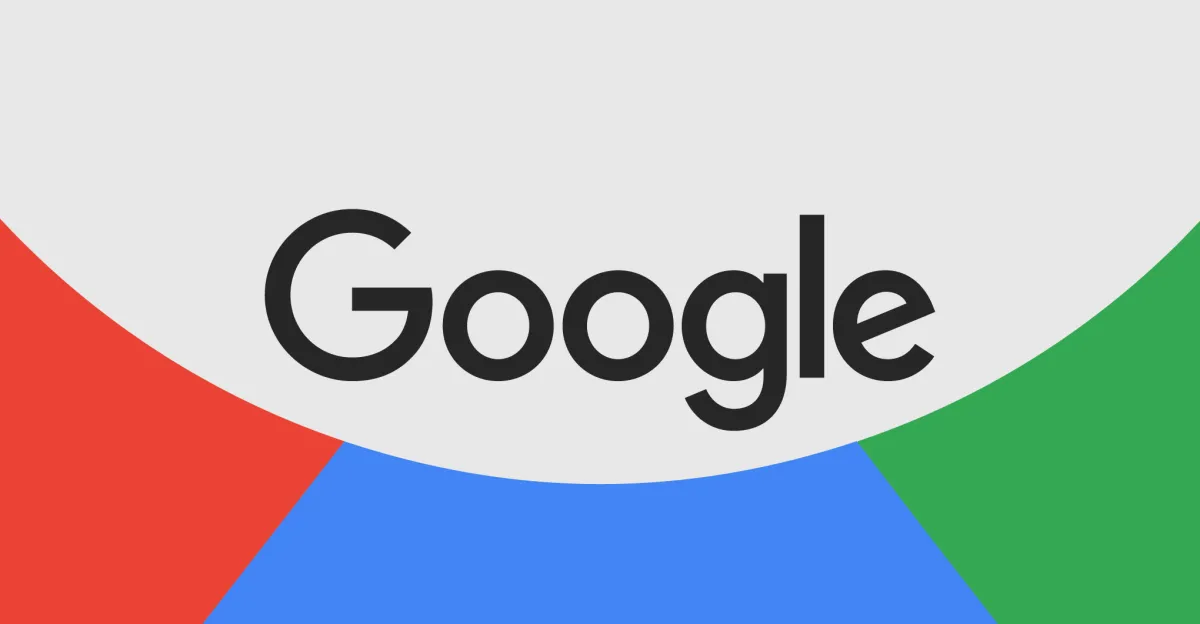 A smartphone displaying the Google app logo alongside Gmail and Photos icons against a digital privacy backdrop.