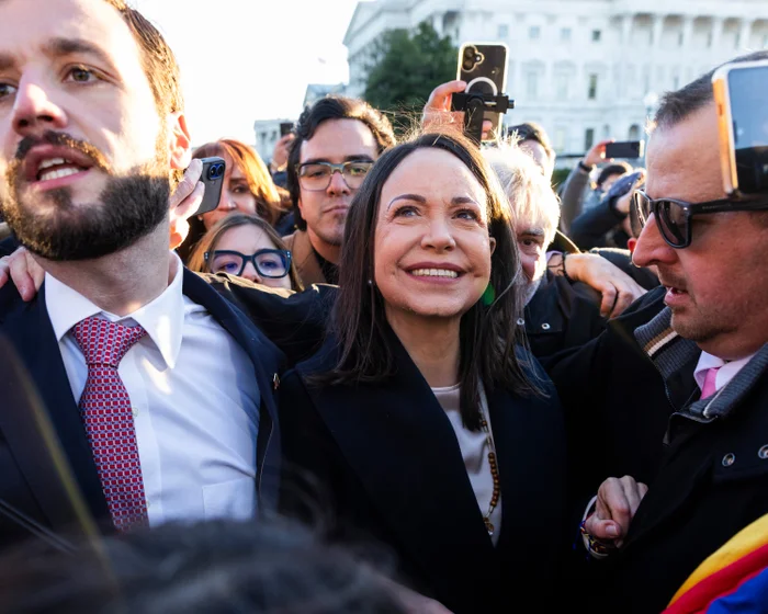 Venezuelan opposition leader and Nobel peace prize winner María Corina Machado