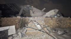 Aftermath of Jordanian airstrikes in southern Syria