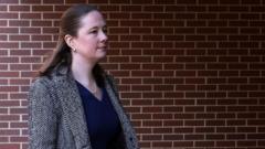 Maurene Comey, federal prosecutor and daughter of former FBI Director James Comey, outside a federal courthouse in New York